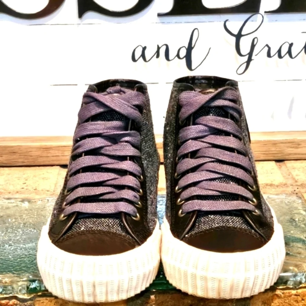P.F. Flyer Center Hi Sneakers Grey Wmn 6.5 | Mn 5
